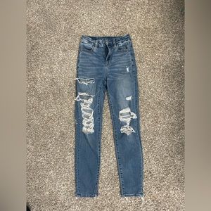 american eagle ripped jeans size 00